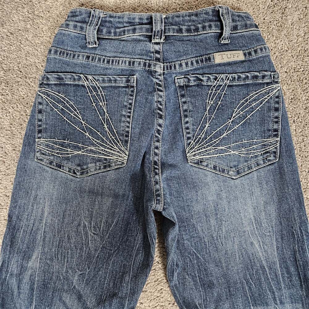 Cowgirl Tuff Co Jeans Women's 27X33 Blue Good Vibes Bootcut Embroidered Western